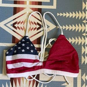 Hurley American Flag Bikini Top
